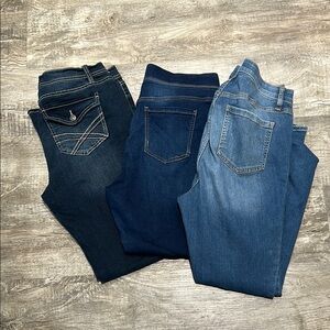 Torrid Women's Skinny Jeans in Dark and Medium Blue